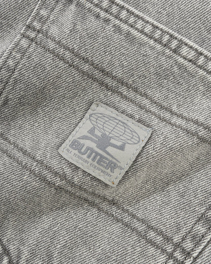 Butter Goods Wide Cut Denim Jeans - Grey Wash