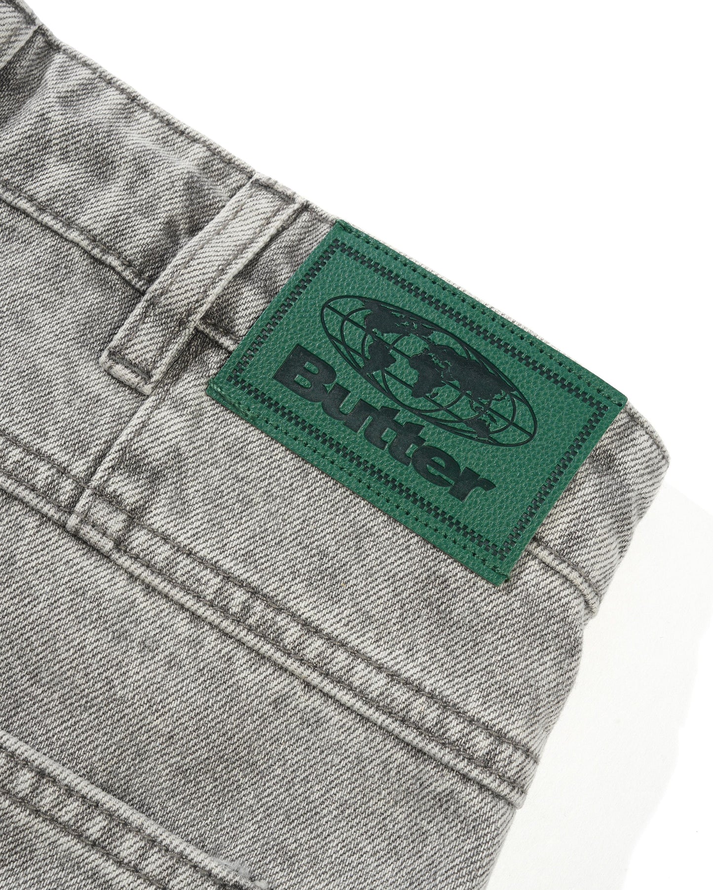 Butter Goods Wide Cut Denim Jeans - Grey Wash