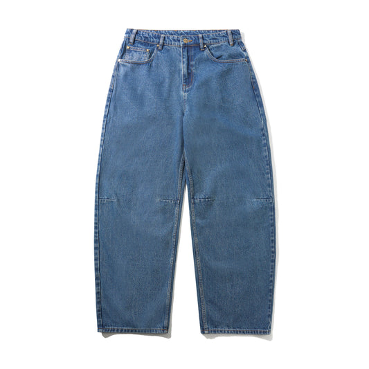 Butter Goods Wide Cut Denim Jeans - Mid Blue