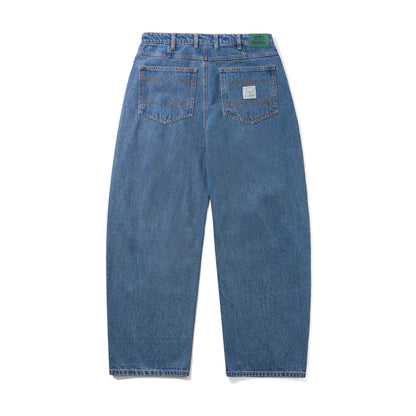 Butter Goods Wide Cut Denim Jeans - Mid Blue