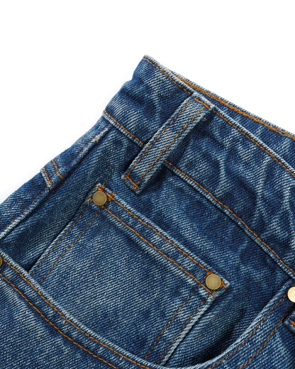 Butter Goods Wide Cut Denim Jeans - Mid Blue