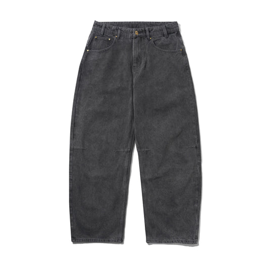 Butter Goods Wide Cut Denim Jeans - Rinsed Black