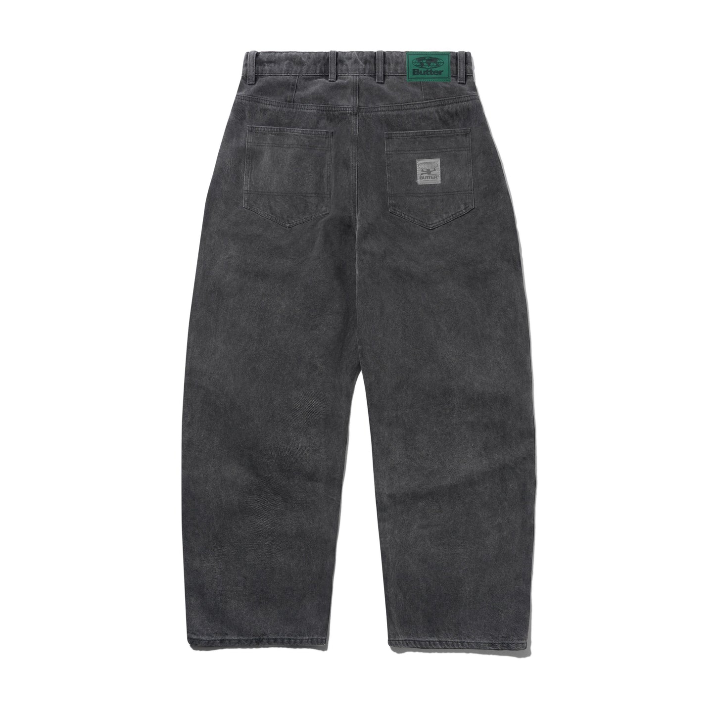 Butter Goods Wide Cut Denim Jeans - Rinsed Black