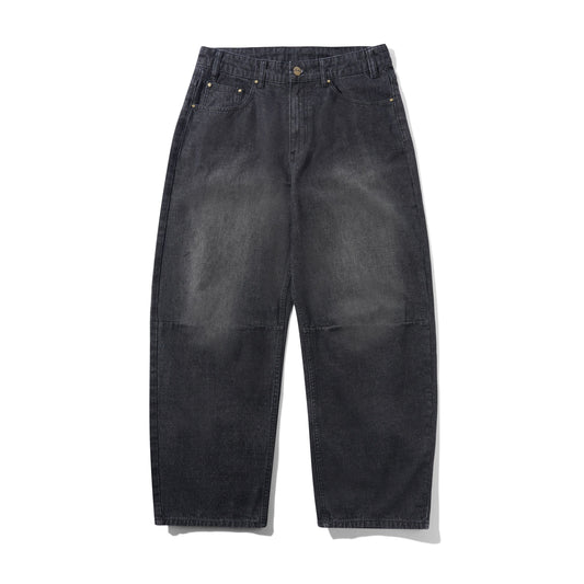 Butter Goods Wide Cut Denim Jeans - Streaky Black Wash