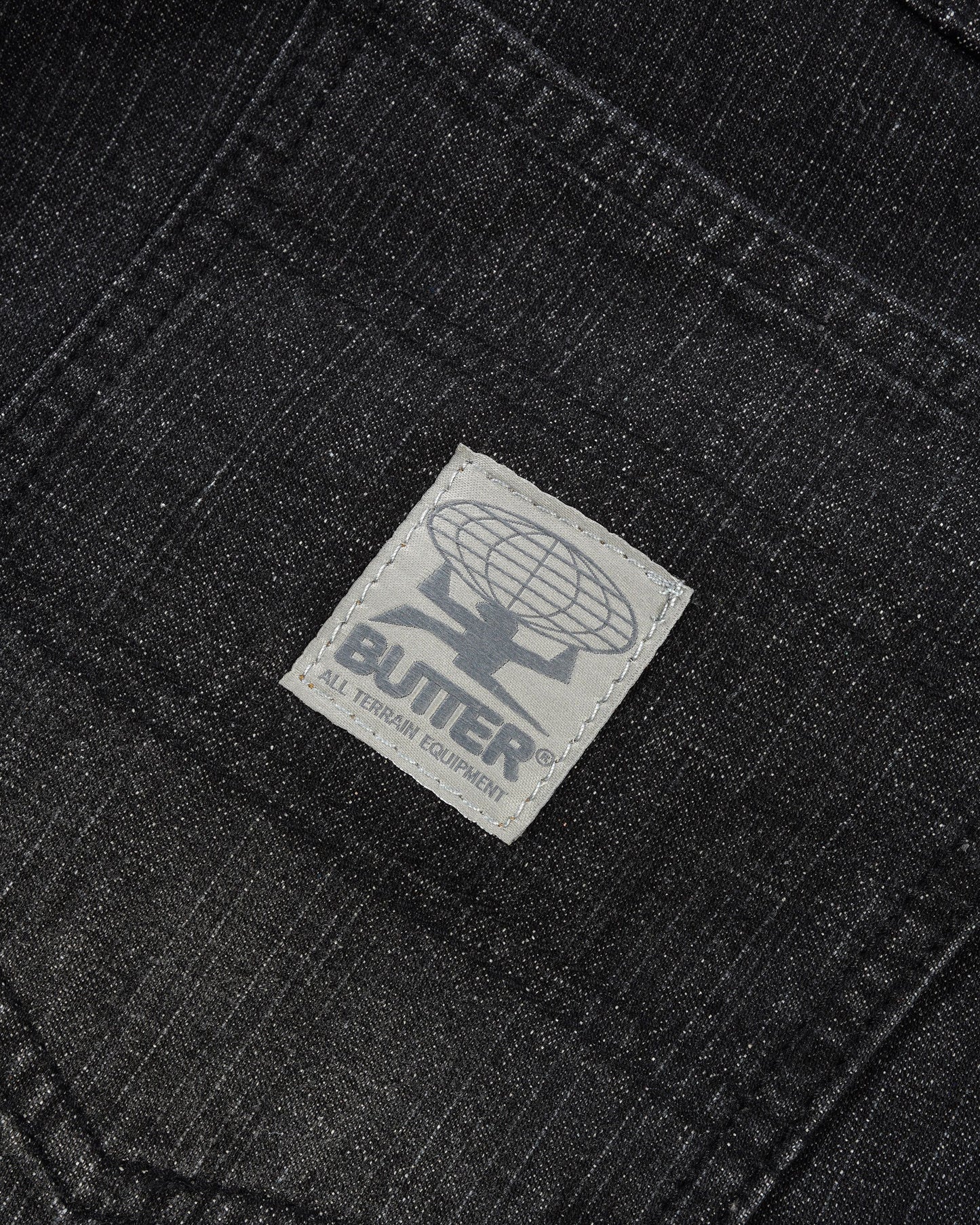 Butter Goods Wide Cut Denim Jeans - Streaky Black Wash