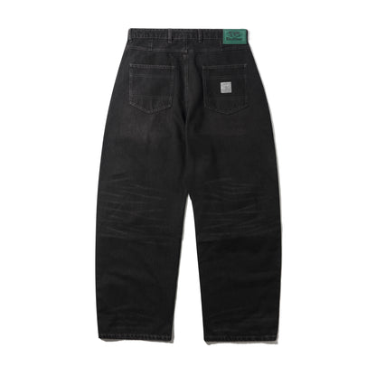 Butter Goods Wide Cut Denim Jeans - Tinted Black