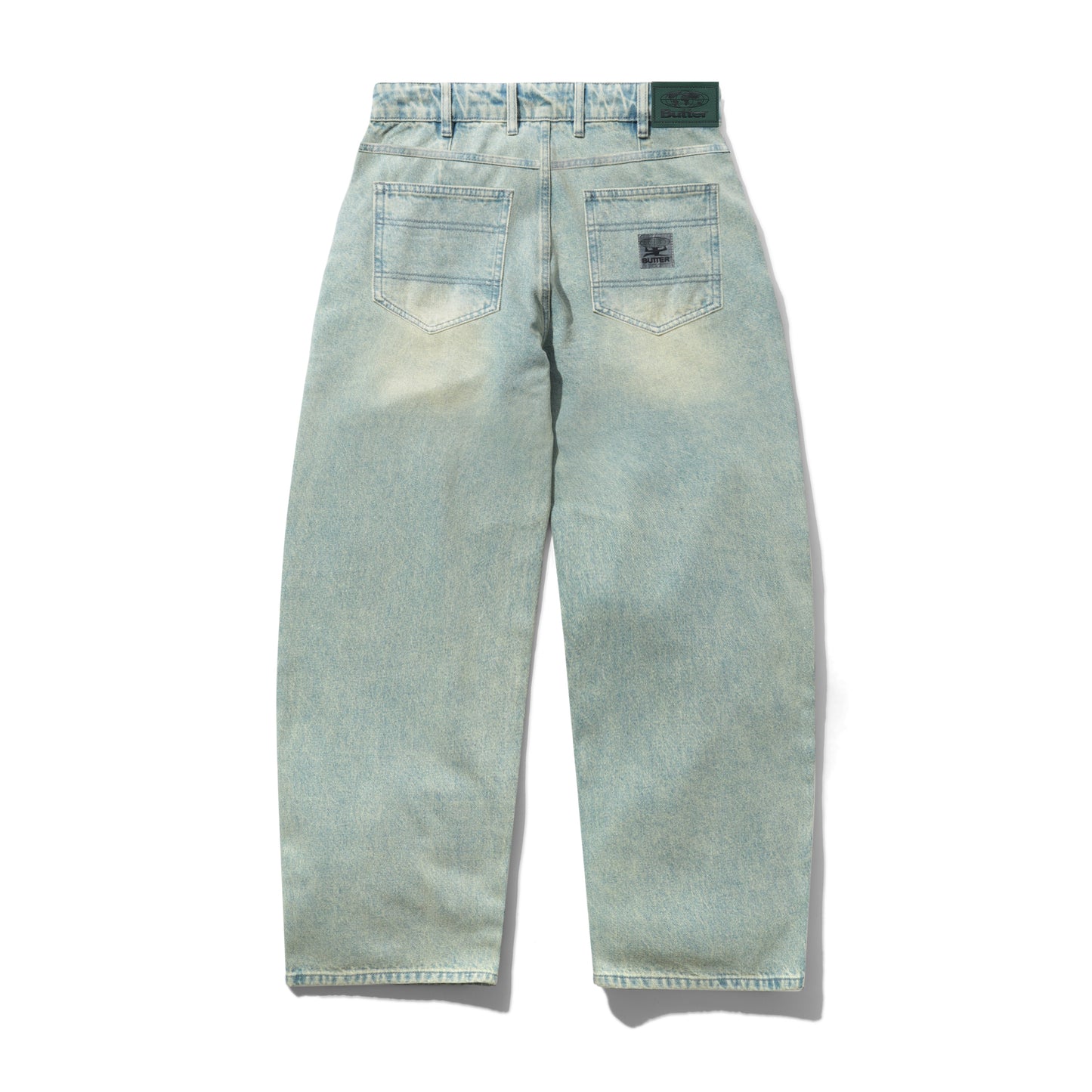 Butter Goods Wide Cut Denim Jeans - Tinted Blue Wash