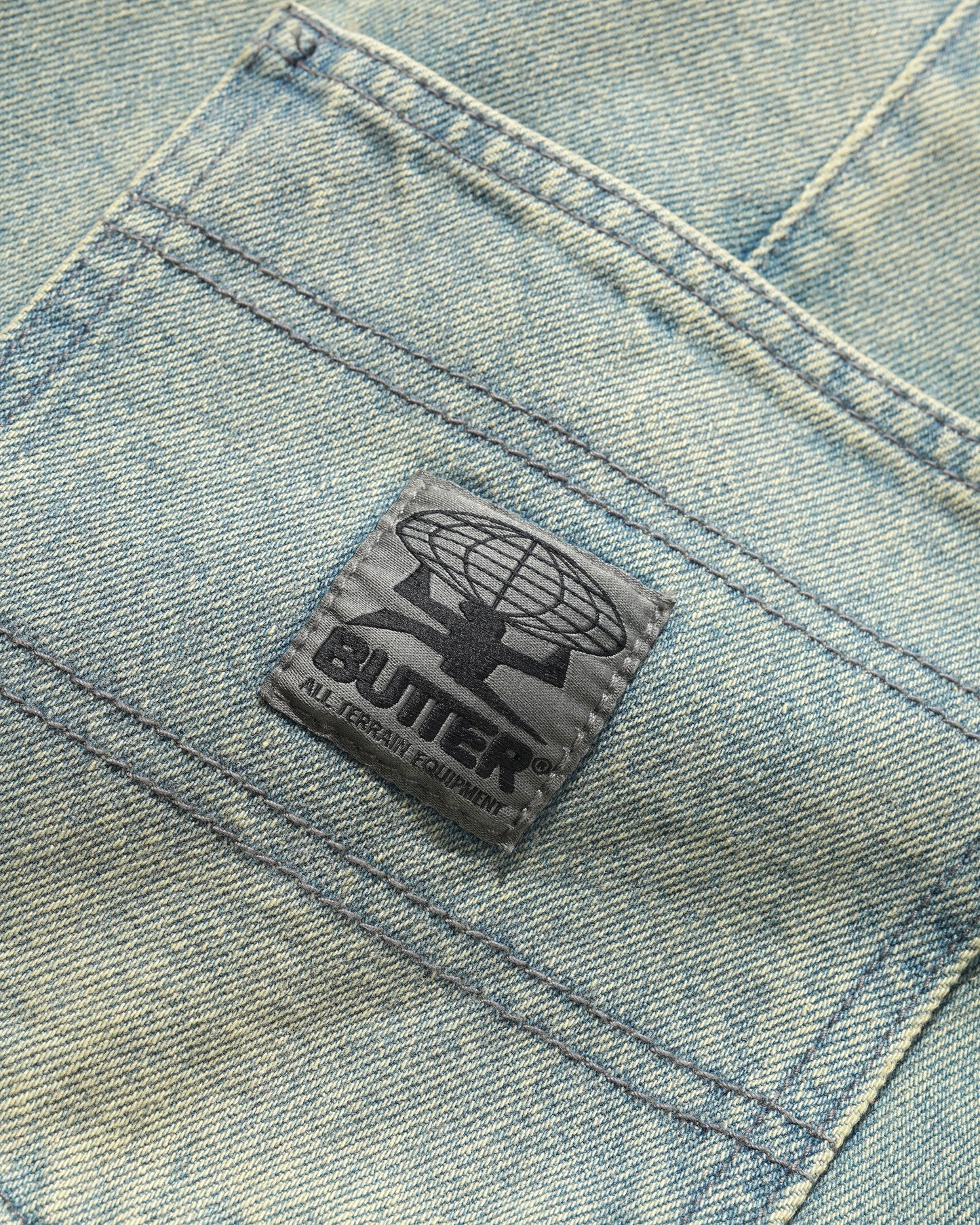 Butter Goods Wide Cut Denim Jeans - Tinted Blue Wash