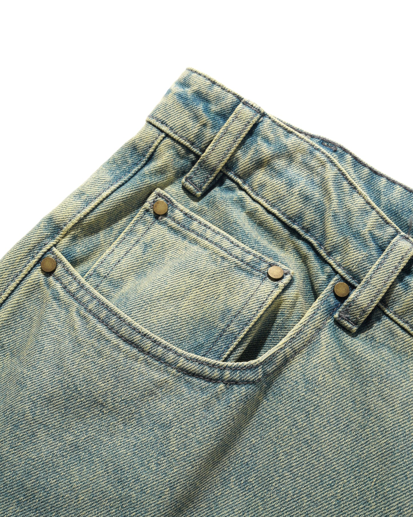 Butter Goods Wide Cut Denim Jeans - Tinted Blue Wash