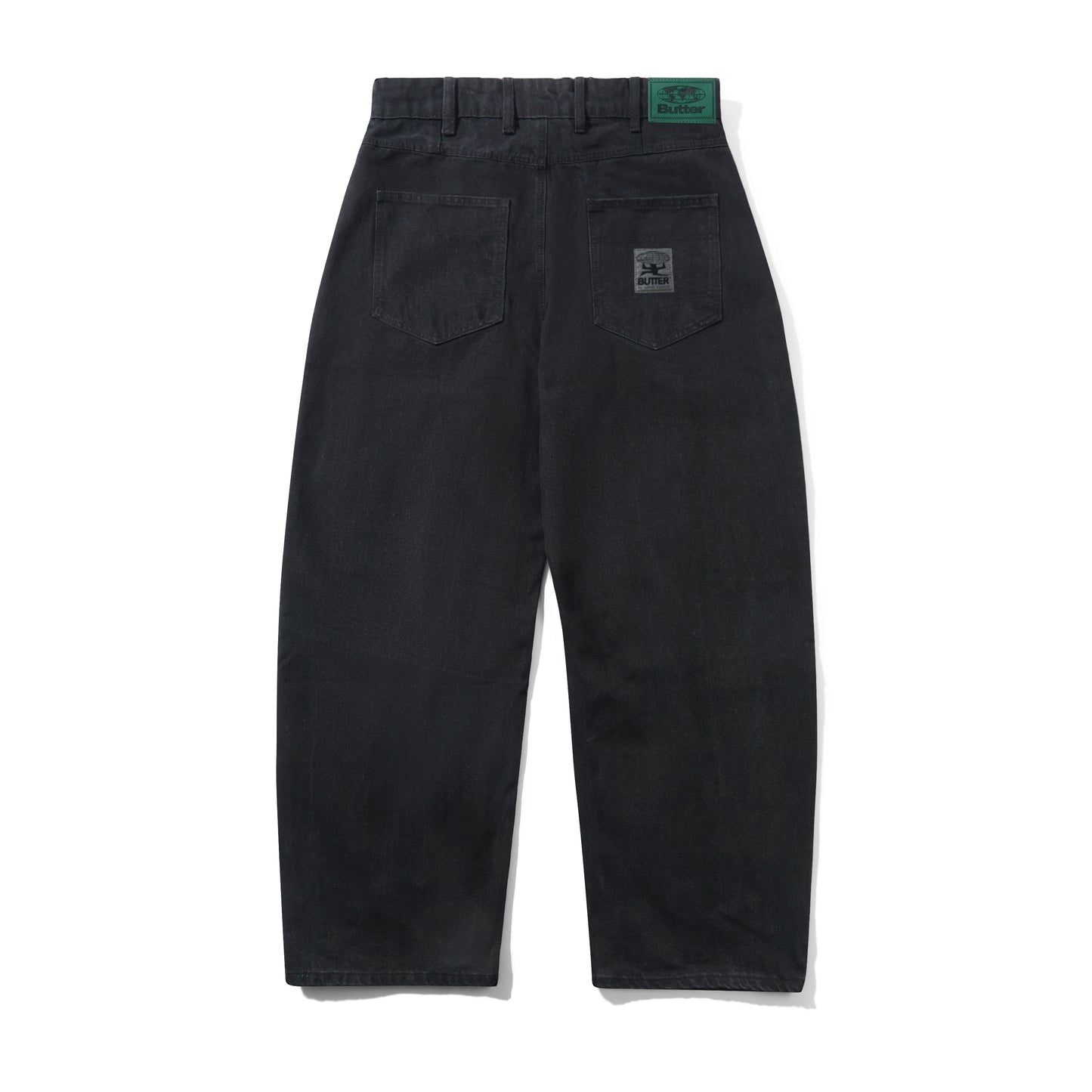 Butter Goods Wide Cut Denim Jeans - Dark Washed Black