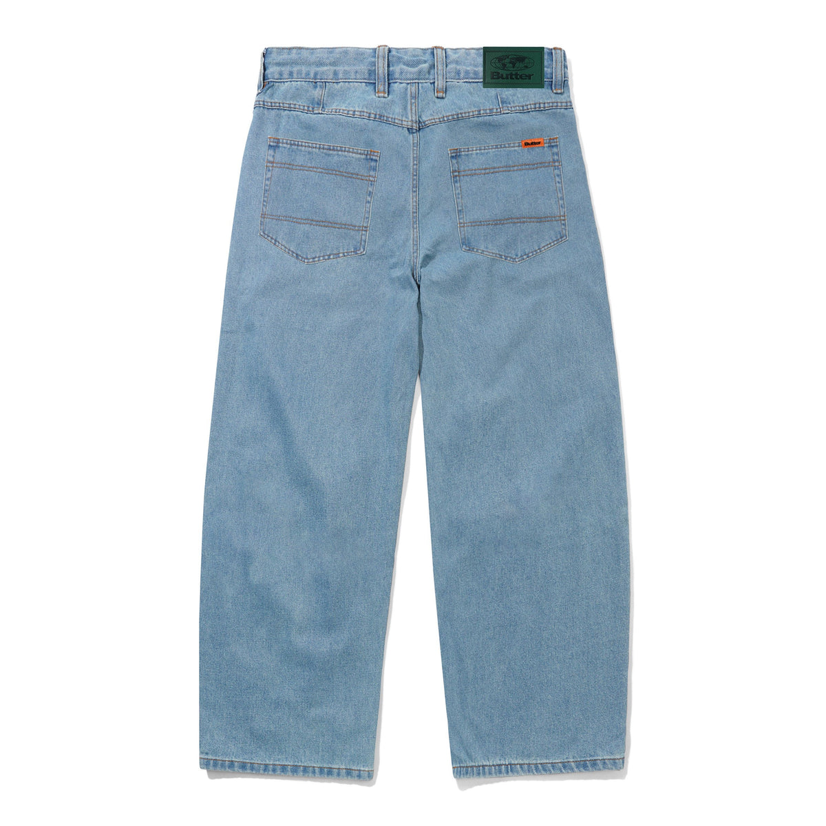 Butter Goods Wide Cut Denim Jeans - Washed Indigo
