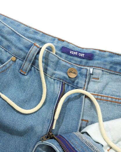 Butter Goods Wide Cut Denim Jeans - Washed Indigo