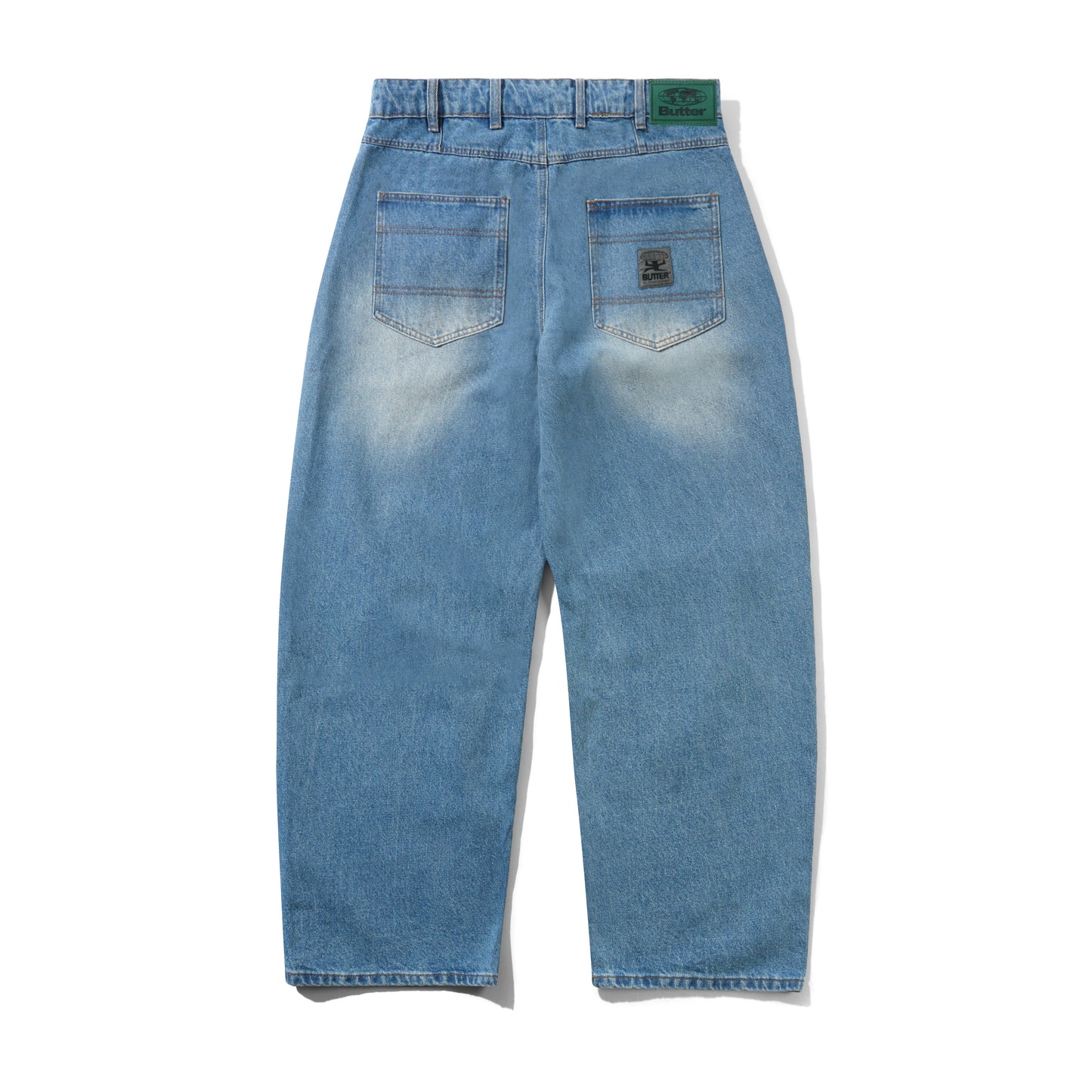 Butter Goods Wide Cut Denim Jeans - Worn Indigo