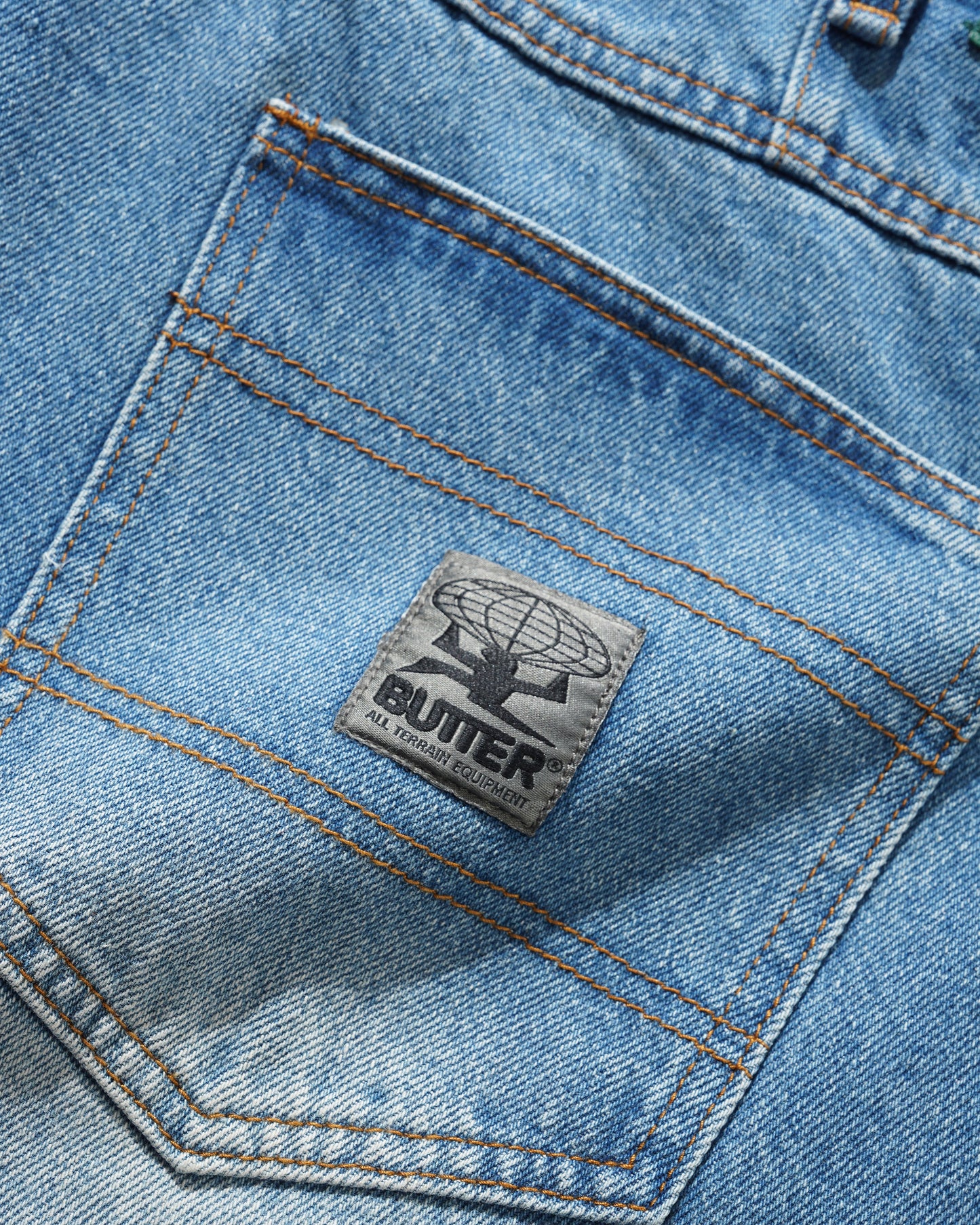 Butter Goods Wide Cut Denim Jeans - Worn Indigo
