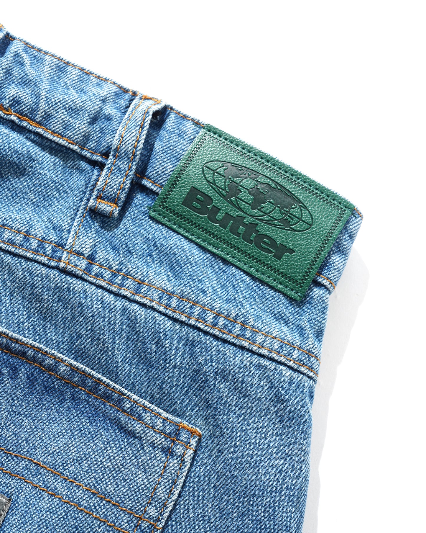 Butter Goods Wide Cut Denim Jeans - Worn Indigo