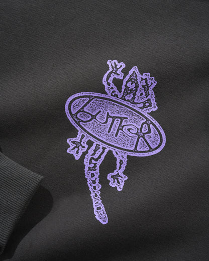 Butter Goods Wipeout Hoodie - Washed Black