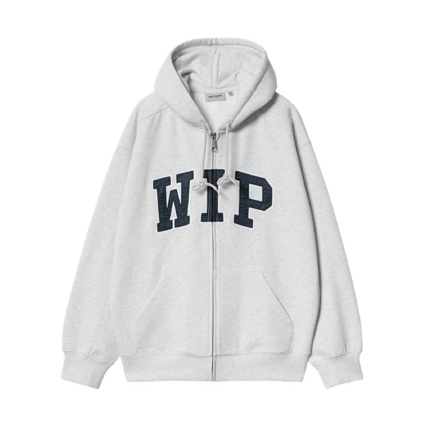 Carhartt WIP Hooded Wip Zip Hoodie - Stone Washed Ash