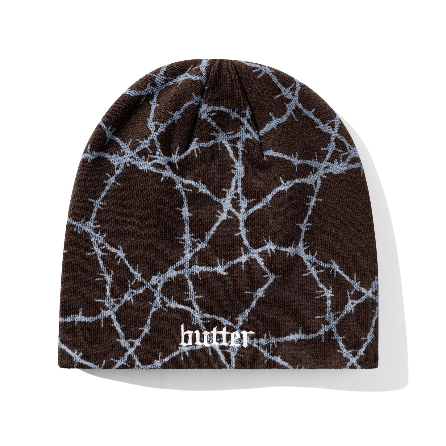 Butter Goods Wired Skully Beanie - Brown