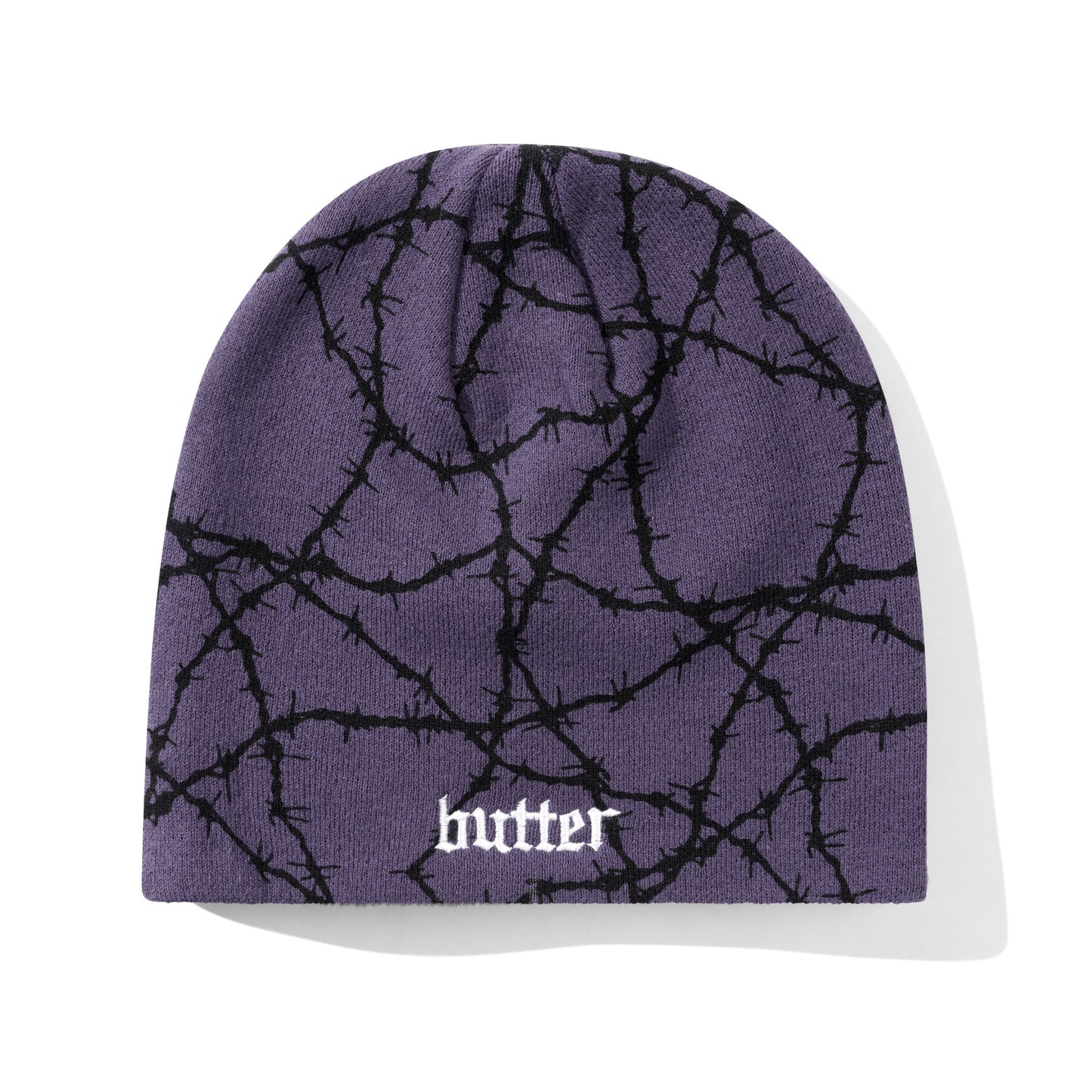 Butter Goods Wired Skully Beanie - Purple