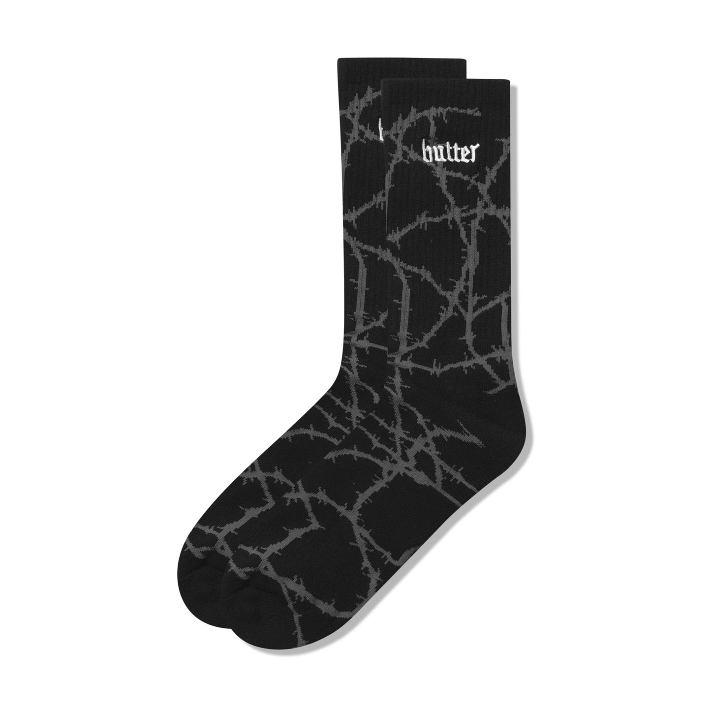 Butter Goods Wired Socks - Charcoal
