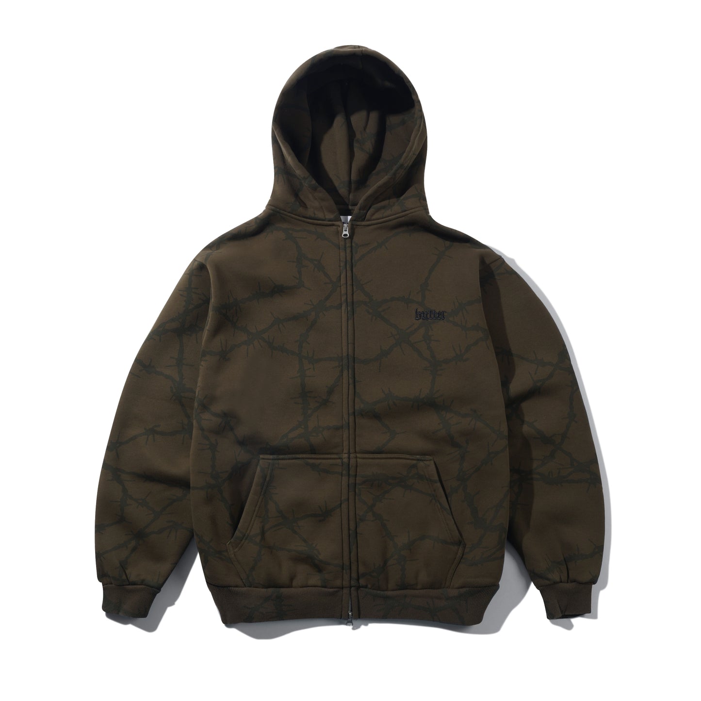 Butter Goods Wired Zip Hoodie - Fudge