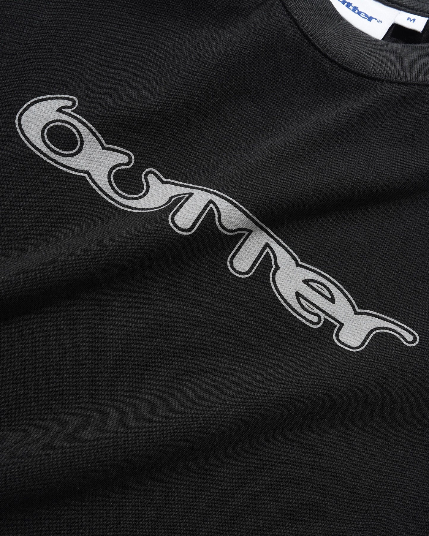 Butter Goods Witness Raglan Tee - Black/Dark Grey