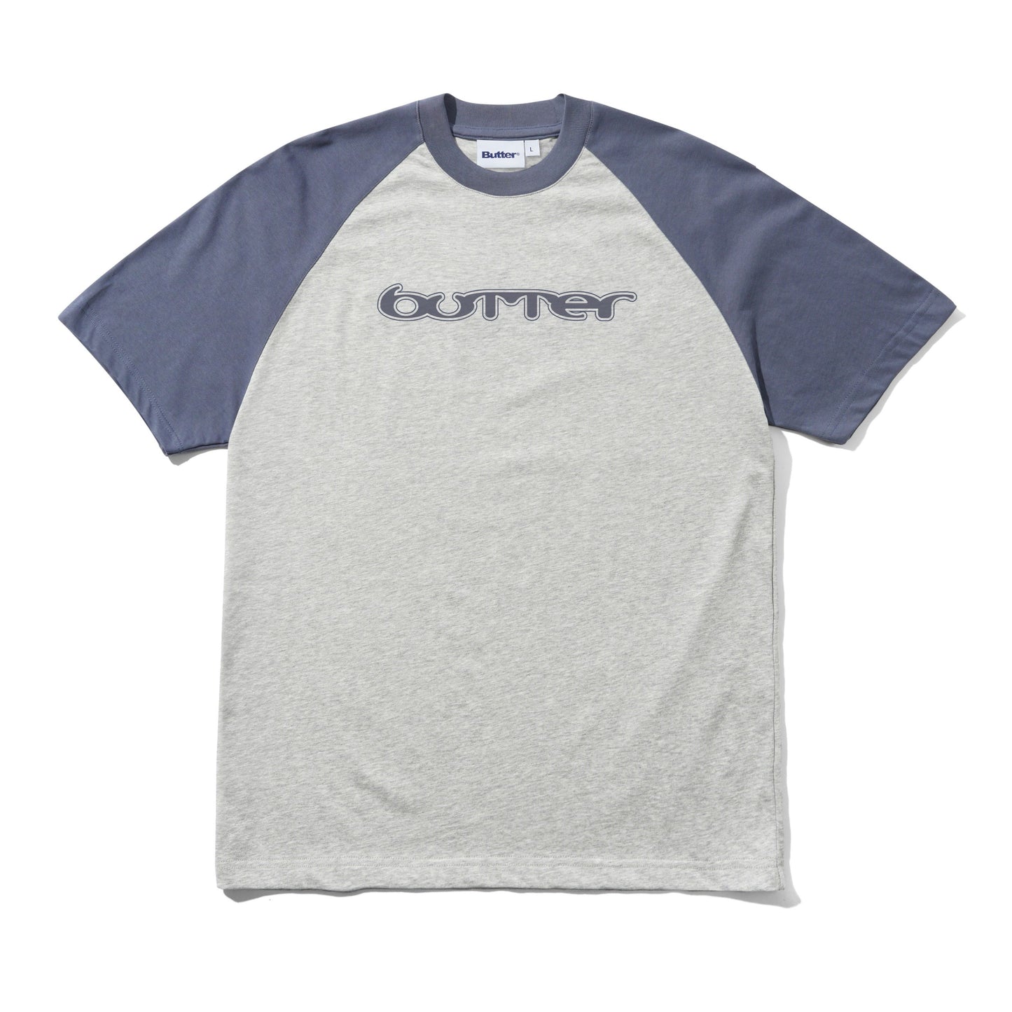 Butter Goods Witness Raglan Tee - Slate/Ash