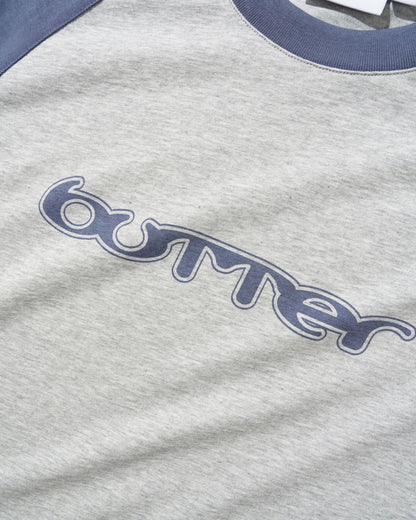 Butter Goods Witness Raglan Tee - Slate/Ash