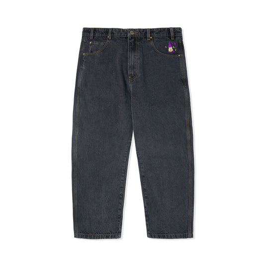 Butter Goods Wizard Denim Pants - Washed Black