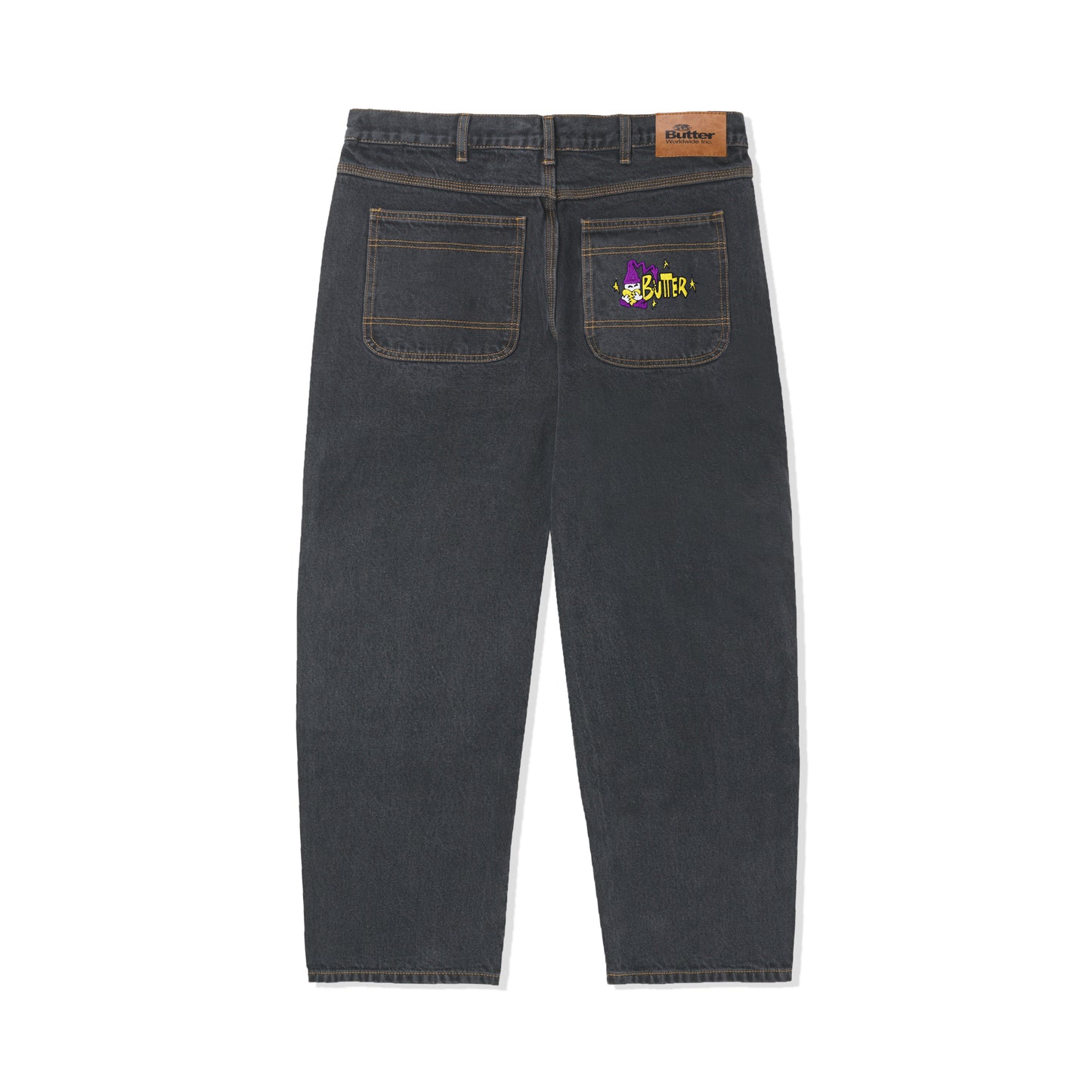 Butter Goods Wizard Denim Pants - Washed Black