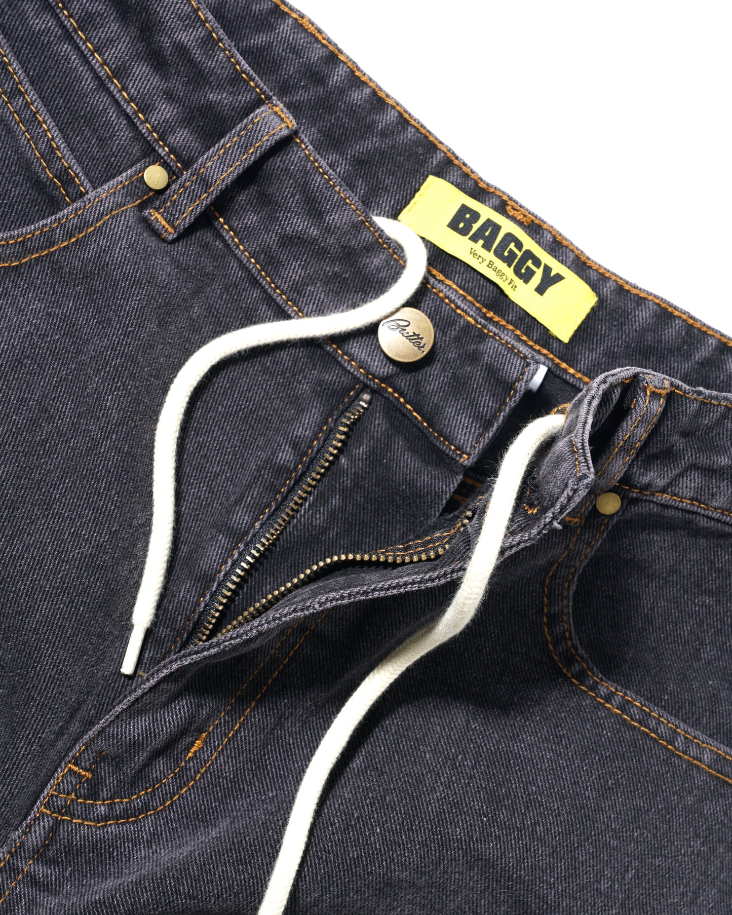 Butter Goods Wizard Denim Pants - Washed Black