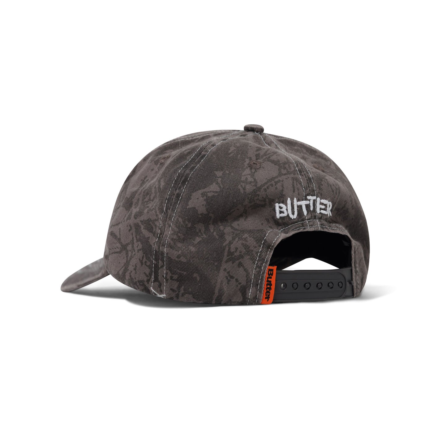 Butter Goods Woods Camo 6 Panel Cap - Black