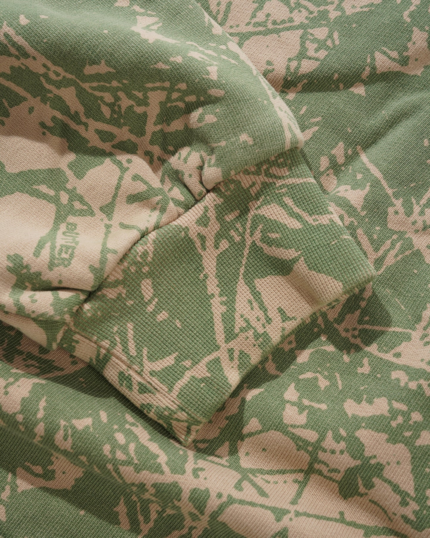 Butter Goods Woods Camo Zip-Thru Hoodie - Washed Sage