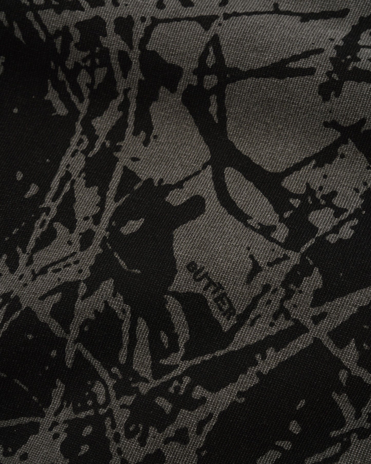 Butter Goods Woods Camo Tee - Washed Black