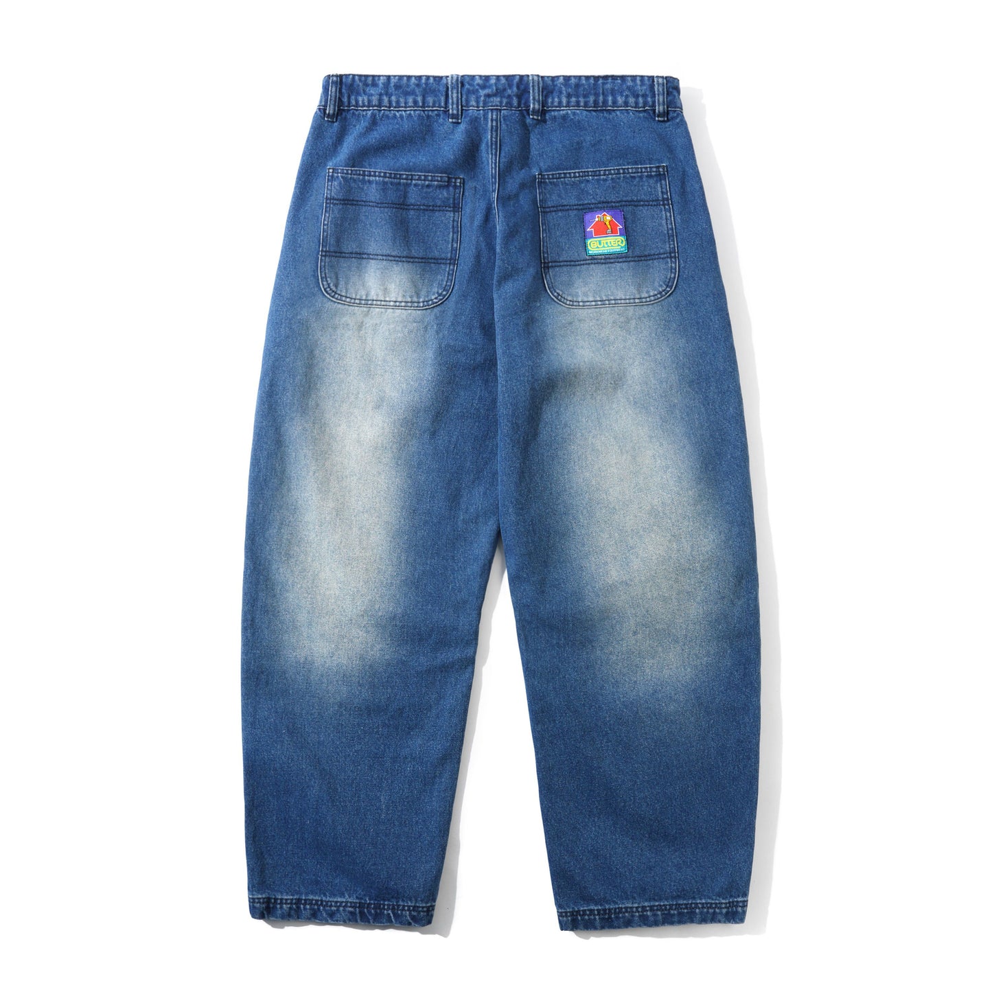 Butter Goods Work Pants - Distressed Indigo