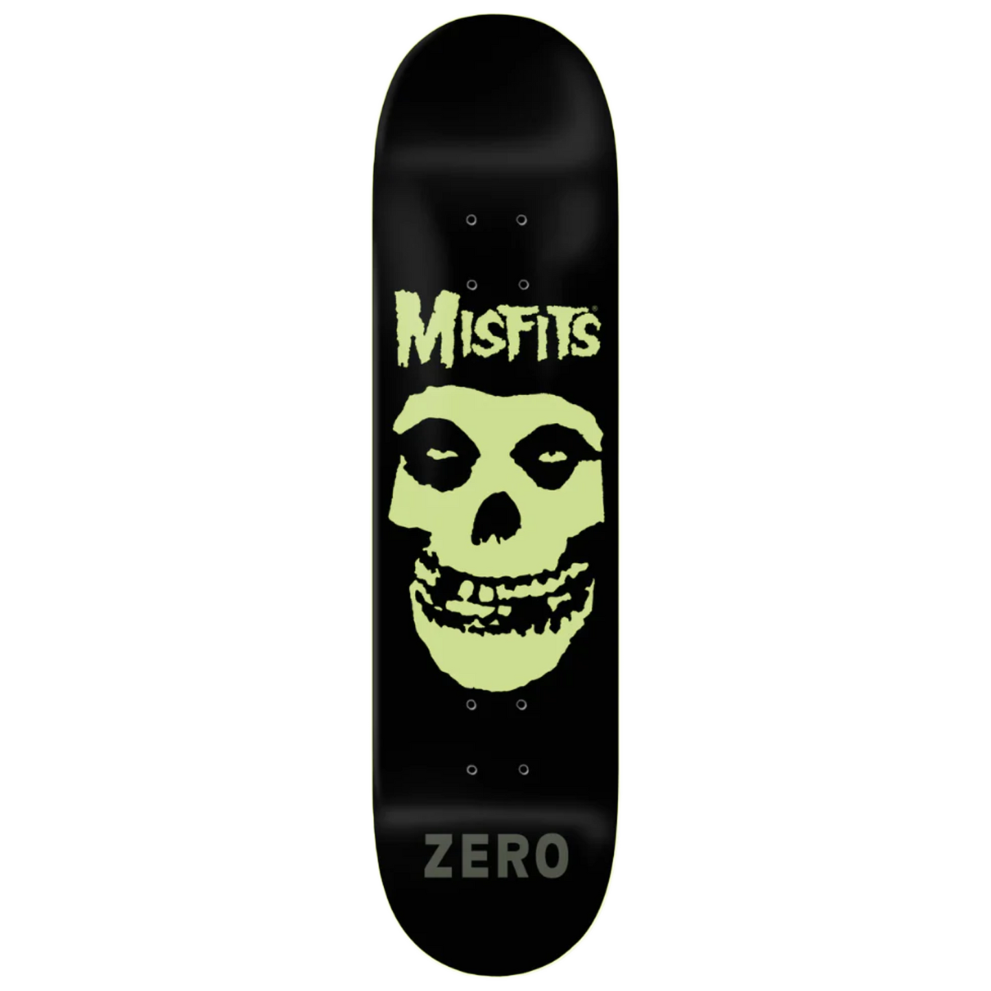 Zero Misfits Fiend Skull Glow In The Dark Dip Deck - 8.25
