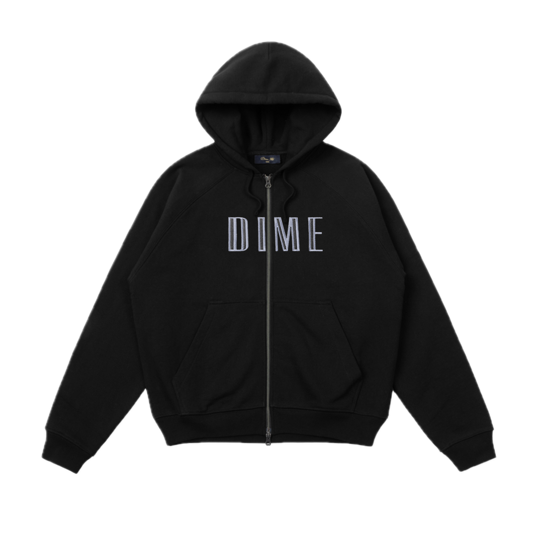 Dime Blocks Zip Hoodie - Black
