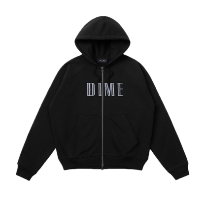 Dime Blocks Zip Hoodie - Black