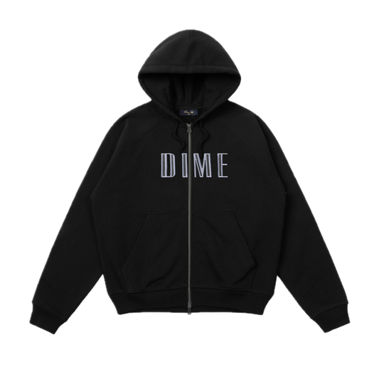 Dime Blocks Zip Hoodie - Black