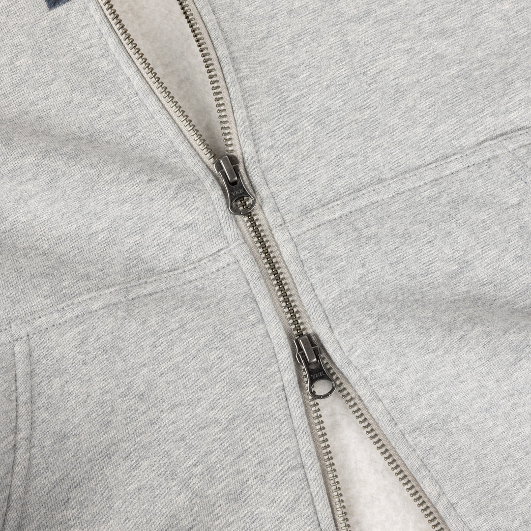 Dime Blocks Zip Hoodie - Heather Gray