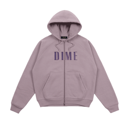 Dime Blocks Zip Hoodie - Stone Mauve