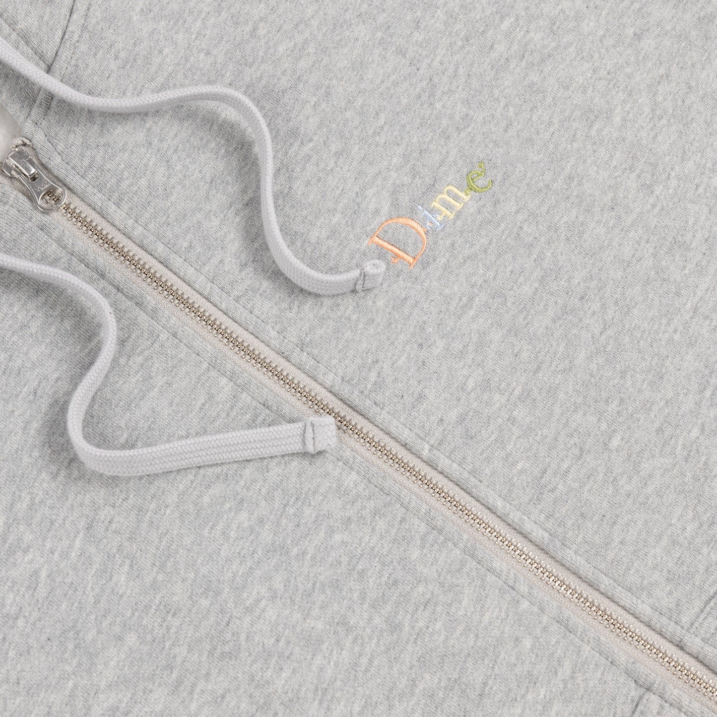Dime Friends Zip Hoodie - Heather Gray