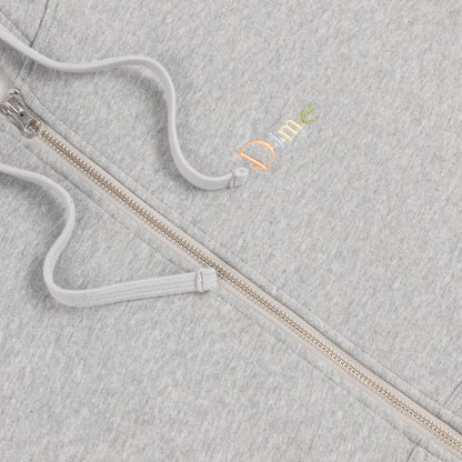 Dime Friends Zip Hoodie - Heather Gray