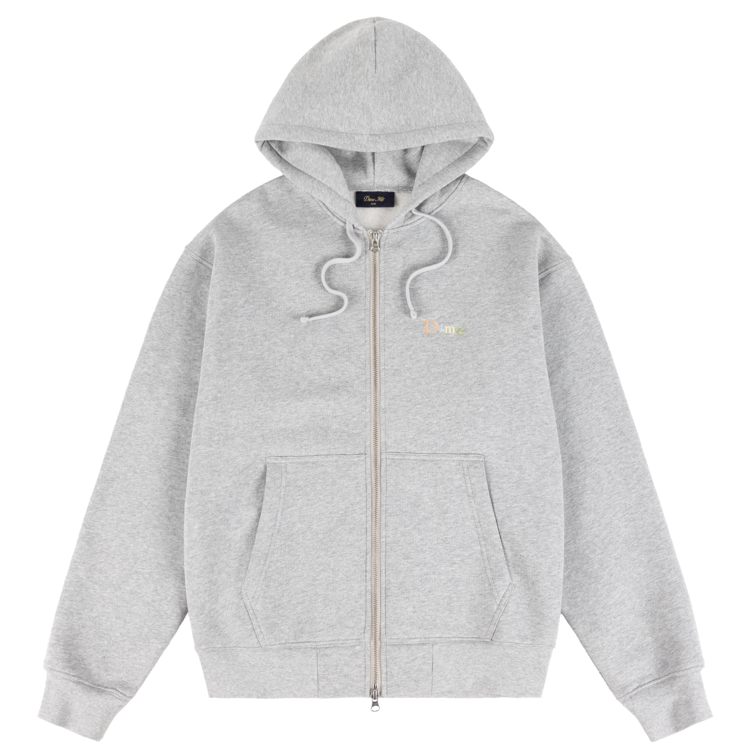 【DIME】 ZIP HOODIE Gray Dime Friends Zip Hoodie - Heather Gray – Ninetimes Skateshop