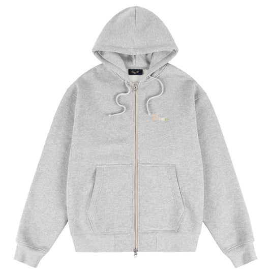 Dime Friends Zip Hoodie - Heather Gray