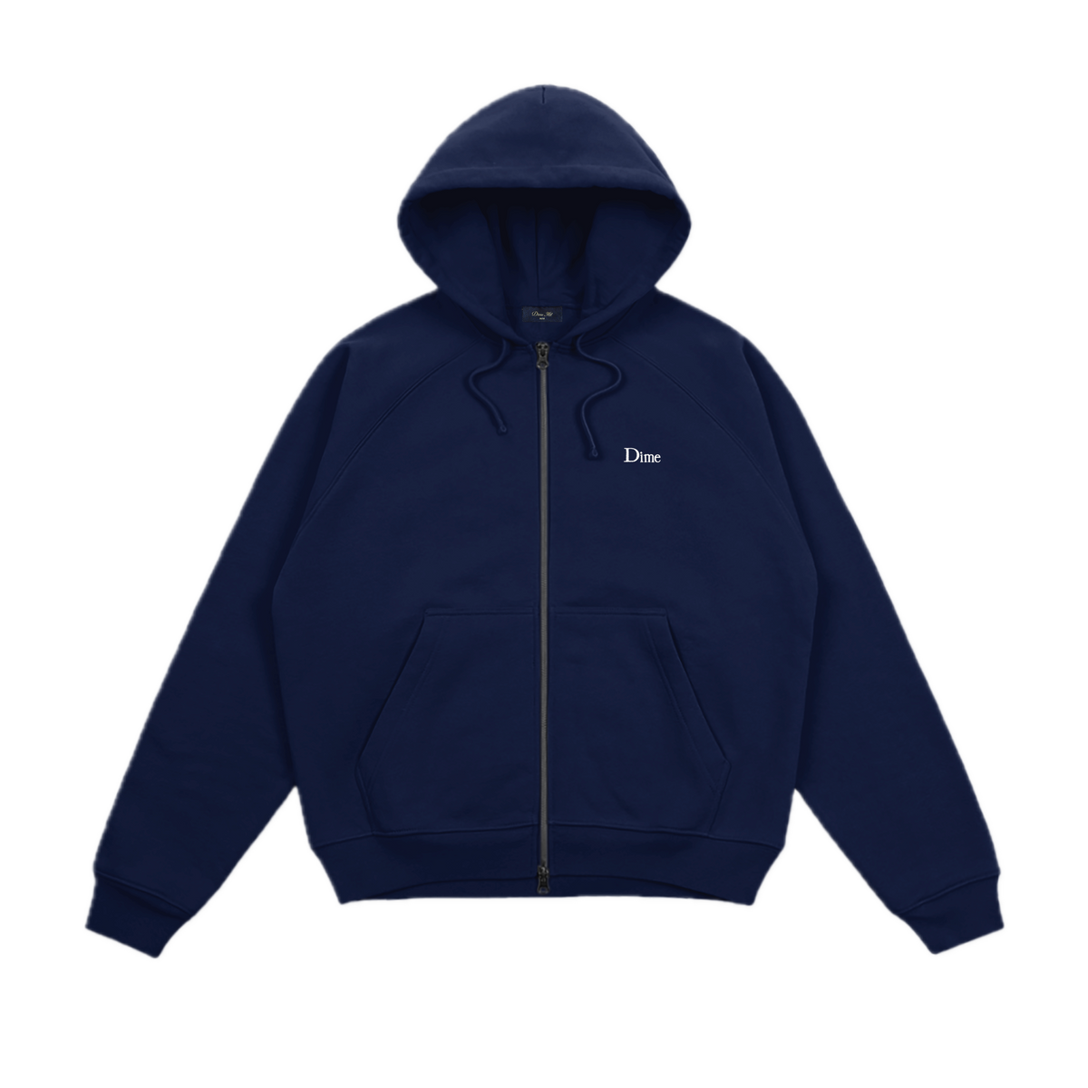 Dime Classic Logo Zip Hoodie - Navy