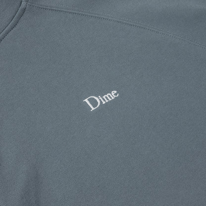 Dime Classic Small Logo Zip Hoodie - Granite