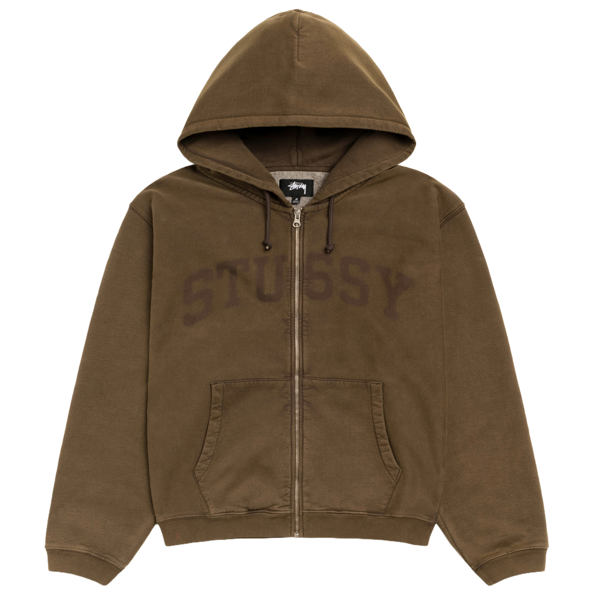 Stussy Faded Graphic Zip Hood - Olive