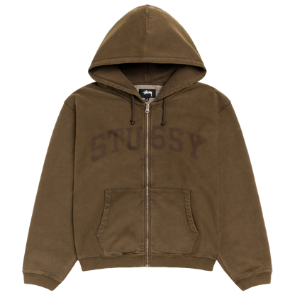 Stussy Faded Graphic Zip Hood - Olive