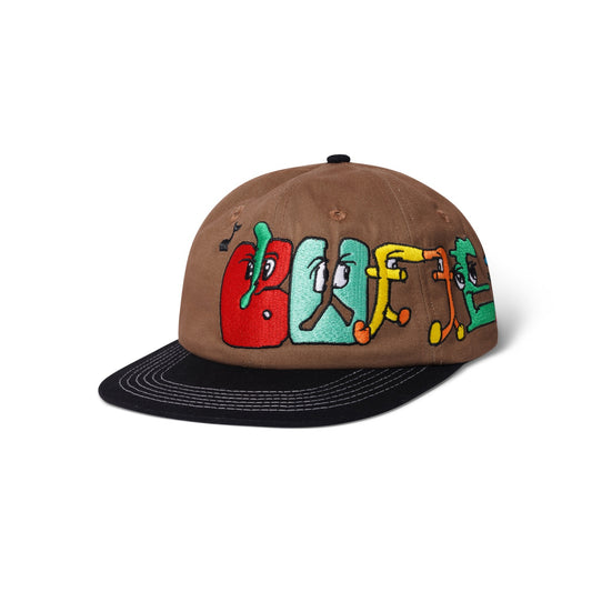 Butter Goods Zorched 6 Panel Cap - Brown/Black